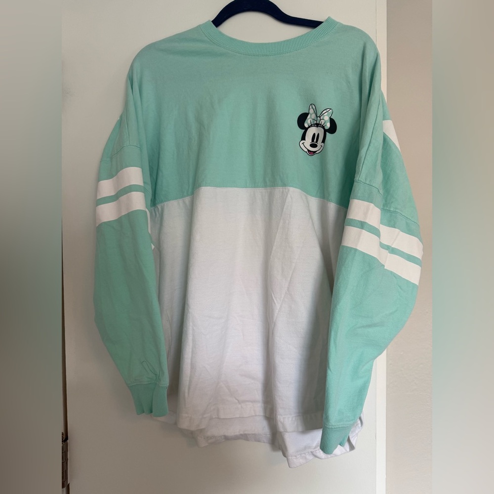 Disney Mint and White Crewneck
